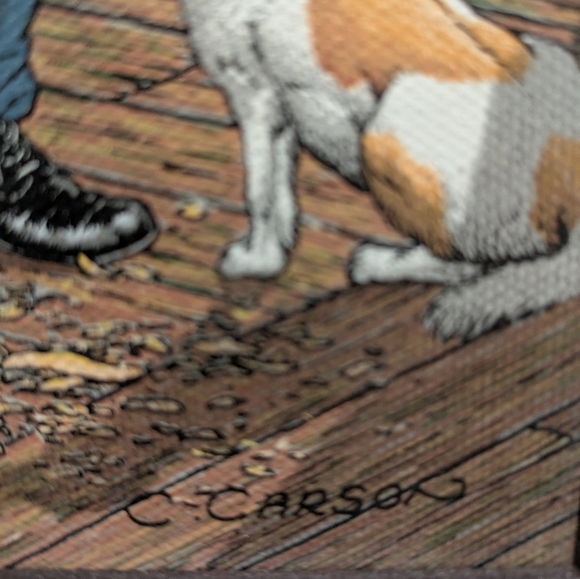 c.carson Grandpa Carving Wood Boat Appraise In 1993 14x12 - Picture 5 of 9